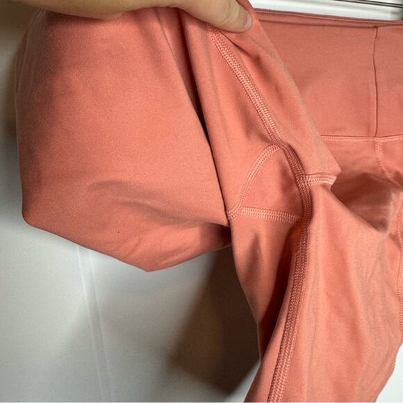 Girlfriend Collective Rose Pink High Rise Biker Shorts Size Small - Picture 3 of 6